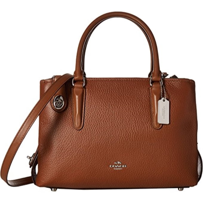 coach pebbled brooklyn 28 carryall