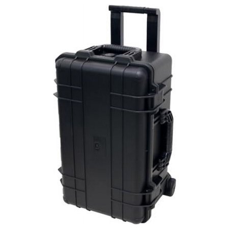 TZ Case Cape Buffalo Wheeled Water Resistant Utility Case, Black - 11.5 x 14 x 22 in.