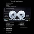 thumbnail image 3 of R1 Concepts Carbon Coated Disc Brake Rotor Set with Euro Ceramic Pads and Hardware WDTH2-12435, 3 of 5