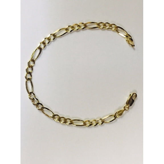 14K Gold 4.5mm Figaro Chain
