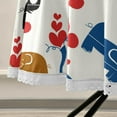 thumbnail image 5 of SKYSONIC Valentine Heart Elephant Round Tablecloth 60inch with Lace Indoor Wrinkle Free, Circular Table Cover Washable Farmhouse Tabletop for Kitchen Dining Decor, 5 of 7