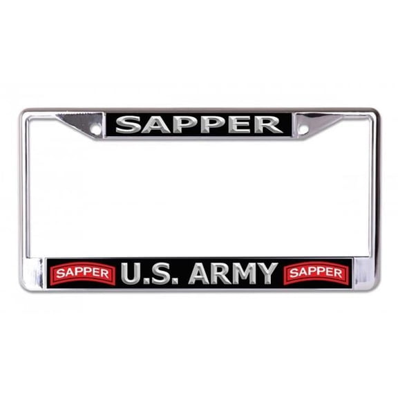 U.S. Army Sapper Chrome License Plate Frame
