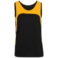 thumbnail image 1 of Jersey sin mangas de poliéster absorbente para mujer con inserciones en contraste NEGRO/ ORO L Ropa deportiva Augusta 342, 1 of 1