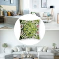 thumbnail image 5 of nygtbtfer Ethnic Pillow Covers Carpet Style Flower Print Decorative Throw Pillows Outdoor Linen Square Cushion Case Farmhouse Decor for Home Sofa Bed Set of 2 White, 5 of 7