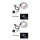 thumbnail image 2 of Riwesomey Iluminación interior del coche Tira de LED Decoración Guirnalda Línea de tubo de cuerda de alambre Luz de neón flexible con unidad de luz blanca 2piezas Riwesomey CBP062954, 2 of 6