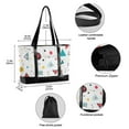 thumbnail image 2 of FORMRS Canvas Laptop Tote Bag for Women with 15.6" Computer Compartments Shoulder Handbag, Red Simple Shapes, 2 of 7
