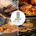 thumbnail image 2 of Digital Meat Thermometer, 2 Temperature Probes Food Thermometer for Outside Grill, Waterproof Cooking Thermometer White/Silver, 2 of 6