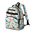 thumbnail image 2 of Colorful Dinosaur and Floral Pattern Cute School Backpack Bag for School with Padded Back and Adjustable Shoulder Straps 15.25"x11.5"x5.25", 2 of 5