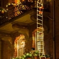 thumbnail image 5 of Escalera de escalada de Papá Noel de 3 m, luz cálida, decoración navideña 2024 para el hogar, jardín al aire libre, adorno para árbol de Navidad, regalo de Año Nuevo, 5 of 5