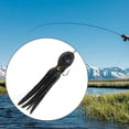 thumbnail image 4 of Falda de calamar suave para pesca de arrastre, cebo de 4 pulgadas con anzuelos, aparejos de pesca realistas Negro, 4 of 8