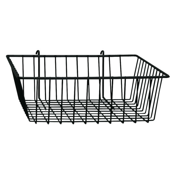 Black Mini Wire Grid Basket for Wire Grid (Grid Wall Basket) 5