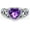 6, variant on Natural Amethyst Promise Ring for Women Celtic Knot 8mm Heart Cut Amethyst Rings 925 Sterling Silver