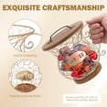 thumbnail image 4 of Tzdxfgl Coffee Pod Holders Basket with Wood Lid, Large Capacity K Cup Holders for Counter, Gold, 4 of 11