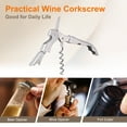 thumbnail image 4 of 2Pack 5" Wine Openers Waiter Corkscrew Red Wine Bottle Opener for Waiter, Silver, 4 of 6