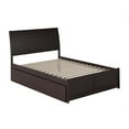 thumbnail image 4 of AFI Portland Solid Wood Full Bed and Footboard with Storage Drawers in Espresso, 4 of 7