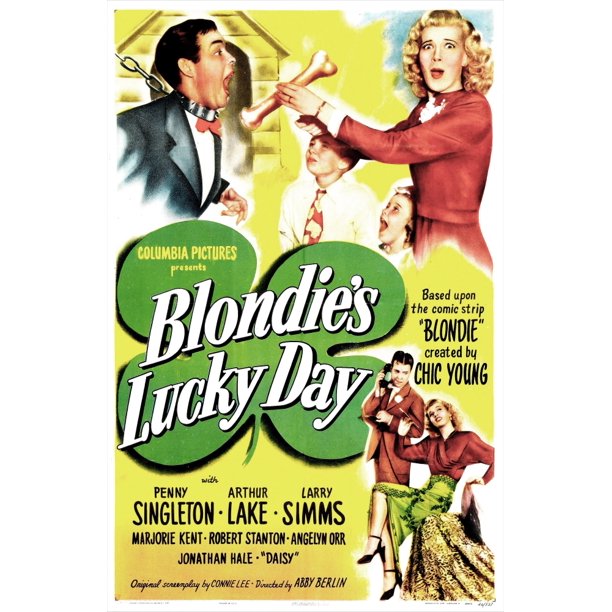 Blondie'S Lucky Day Us Poster From Left: Arthur Lake Larry Simms ...