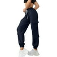 thumbnail image 5 of christmas pants,Wide Leg Sweatpants Women Cargo Pants for Girls High Waisted Baggy Sweatpants for Women Casual Pants with Pockets,Womens Sweatpants Baggy Wide Straight Leg Sweats Pants with Pockets, 5 of 7