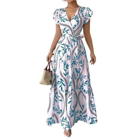 Fashion A-Line Dress for Women CIENVNSTG Flowy Summer Dress Perfect for Casual Outings or Parties