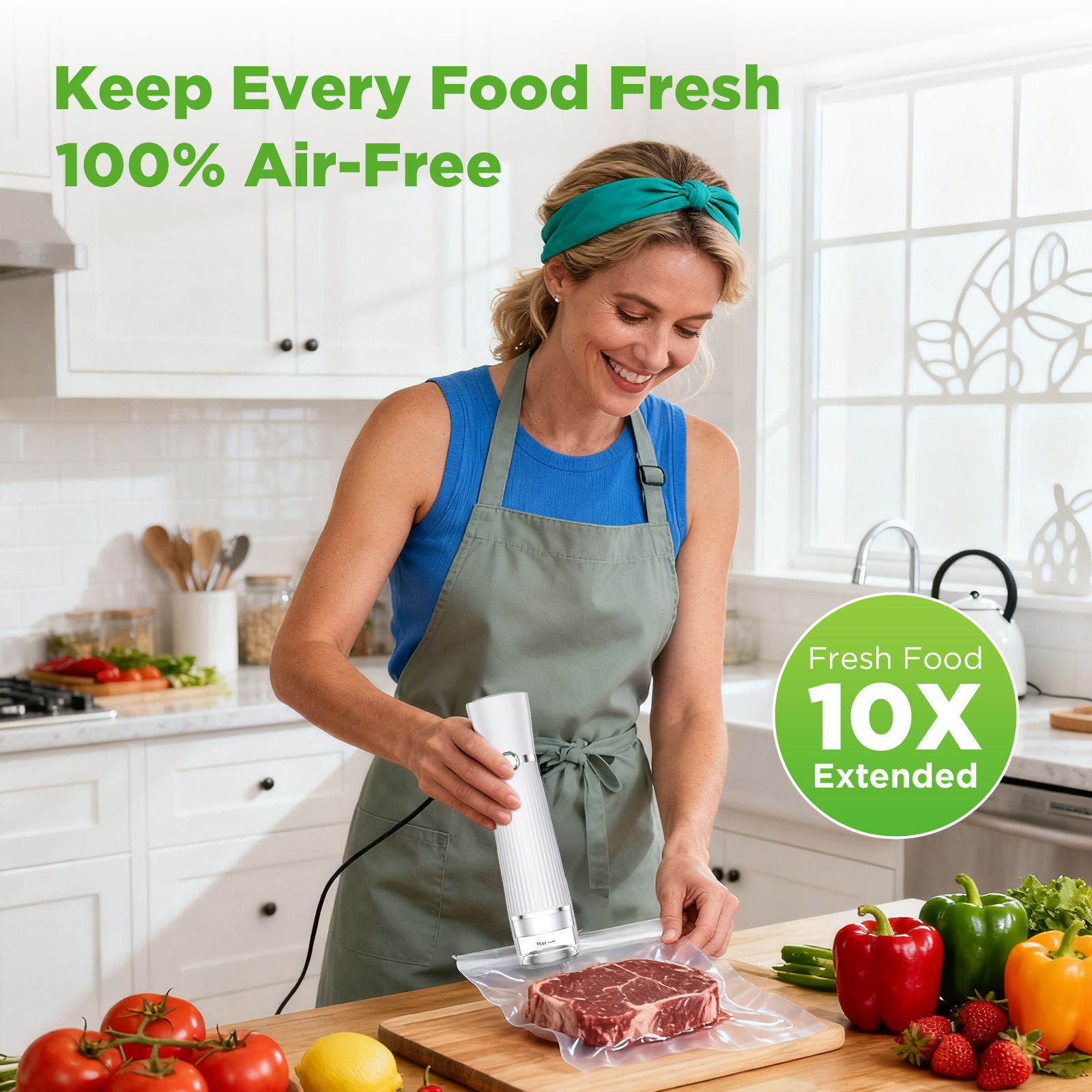 Handheld Vacuum Sealer with 30 Reusable Bags photo 4