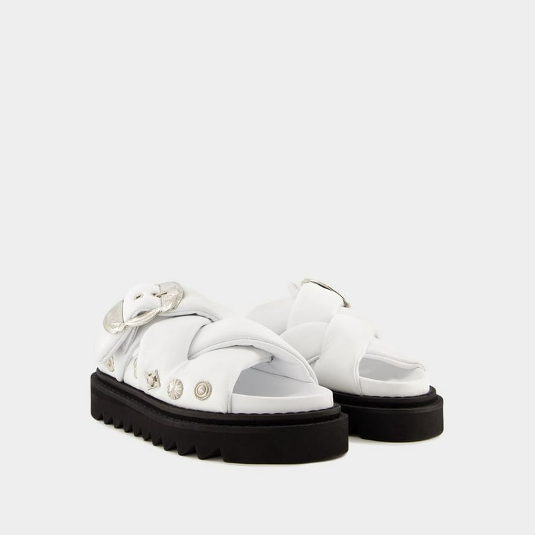 サンダル・ミュール TOGA Aj1317 Sandals - Toga Pulla - Leather - White Toga Pulla Aj1317 Sandals - Leather - White White (Women's