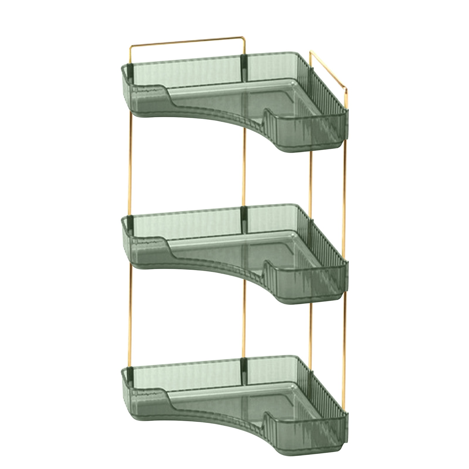 3-Tier Corner Bathroom Counter Organizer – Storage Shelf for Makeup, Perfume & Toiletries, Space-Saving Countertop Tray, Fits Bathroom, Dresser, Kitchen