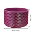 thumbnail image 2 of Yucurem Mermaid Silicone Boot Anti-slip Bottom Sleeve for Cup 40oz Water Bottles for Sports (Wine Red), 2 of 10