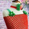 thumbnail image 5 of IBTOM CASTLE Toddler Kids Girls Xmas Jungle Party Animal Giraffe Deer Clothes Halloween Christmas Cosplay Tutu Dress up with Reindeer Antlers Headband for Photo Shoot 2 Years Red - Strawberry, 5 of 8