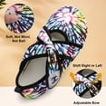 thumbnail image 6 of Joinfre Slippers for Women Comfy House Bedroom Corduroy Cross Bow Slide Slipper with Adjustable, 6 of 7