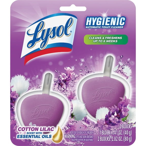 Lysol Hygienic Automatic Toilet Bowl Cleaner - Fresh Scent - 2 Count, Lavender