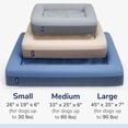 thumbnail image 3 of Casper Sleep Dog Bed, Plush Memory Foam, Blue, Large, 3 of 9