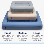 Casper Dog Bed, Plush Memory Foam, Small, Blue