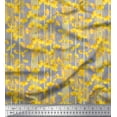 thumbnail image 1 of Soimoi Cotton Jersey Fabric Stripe & Buttercup Floral Print Fabric by The Yard 58 Inch Wide, 1 of 1