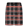 thumbnail image 5 of Stamzod Sleep Shorts for Men 2026 Fashion Plaid Print Drawstring Short Pajamas Summer Casual Pajama Shorts for Men Watermelon Red-1 L, 5 of 5