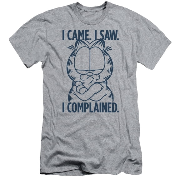 Garfield I Complained S/S Adult 30/1 T-Shirt Athletic Heather
