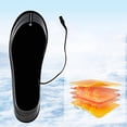 thumbnail image 3 of USB Rechargeable Heated Insoles Adjustable Thermal Warm Inserts for Winter Outdoor Sports Cold Weather Boots, 3 of 6