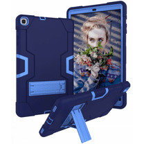 For Galaxy Tab A 10.1 2019 Case (SM-T510/T515), Slim Heavy Duty Shockproof Rugged Case High Impact Full Body Case for Samsung Galaxy Tab A 10.1 Inch T510/T515 (Navy Blue)