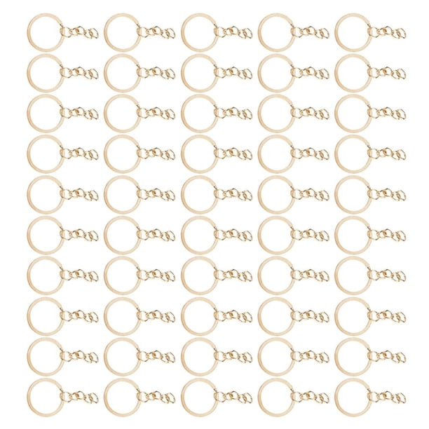 Llavero Sunnimix Tono de Oro 20mm 50pcs Bricolaje Accesorio Fàcil instalar