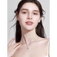 thumbnail image 2 of Butterfly Cross Emerald Birthstone Necklace 925 Sterling Silver Butterfly Cross Pendant Necklace with May Birthstone Trendy Christmas Day Anniversary Jewelry Gift for Women Her, 2 of 10