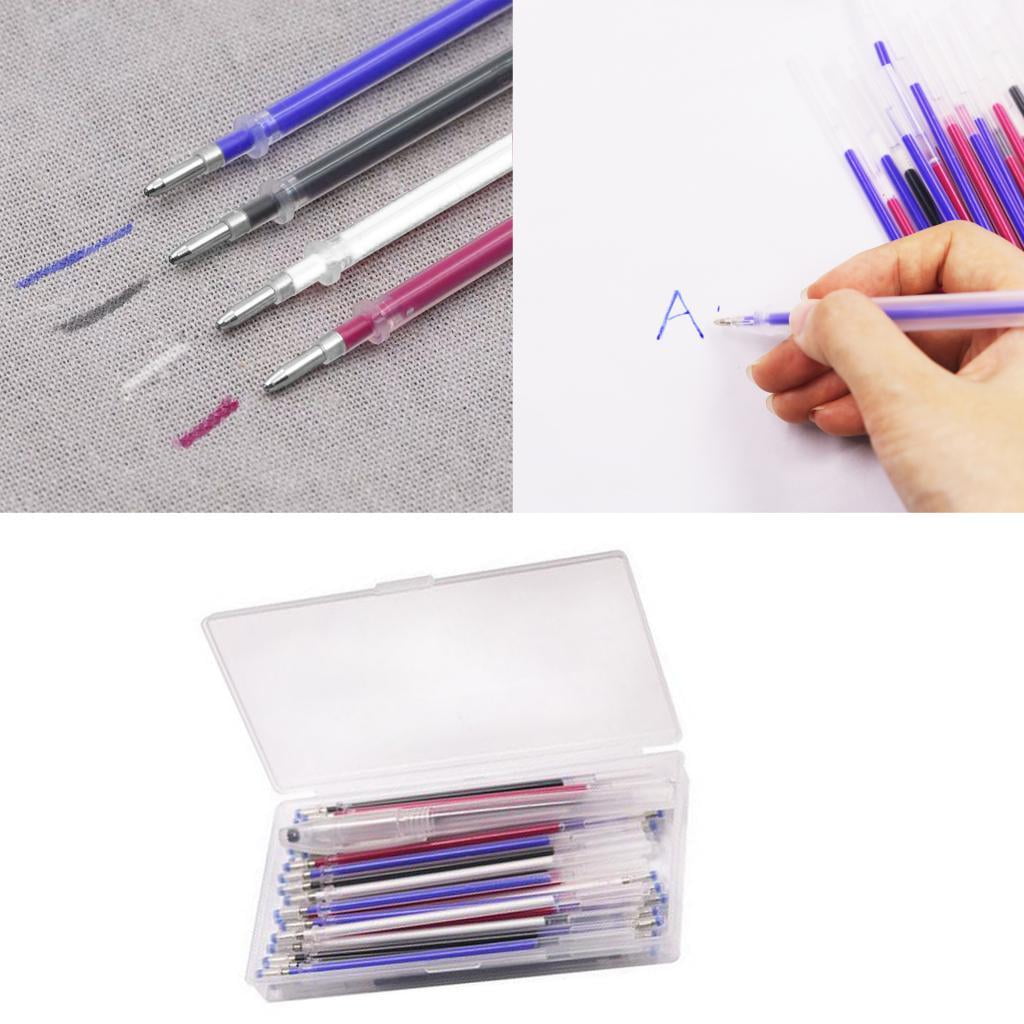 40 Erasable Fabric Marking Refills Replaceable Pen Refills with Box, Perfect for Fabrics in Various Colors Sewing Quilting Dressmaking Mixed Color