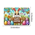 thumbnail image 4 of FEOLGEHLY Happy Easter Door Mat, Bunny Eggs Welcome Doormat for Indoor Outdoor, Spring Floor Mat Non-Slip Washable for Porch Front Door Entrance, 16x24 inch Easter Decorations Door Mat, D, 4 of 7