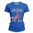 thumbnail image 4 of NMMUED 4th of July Shirts Women Patriotic 250 Years of Freedom Usa Flag Graphic Tee 1776 2026 Independence Day Summer Casual Apparel Blue XL, 4 of 6