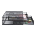 thumbnail image 3 of Mind Reader Metal Desk Monitor Stand Riser with 2 Organizer Drawers, Desk Organizer, Holds PC, Laptop, Notebook, Printer and More, Black, 3 of 7