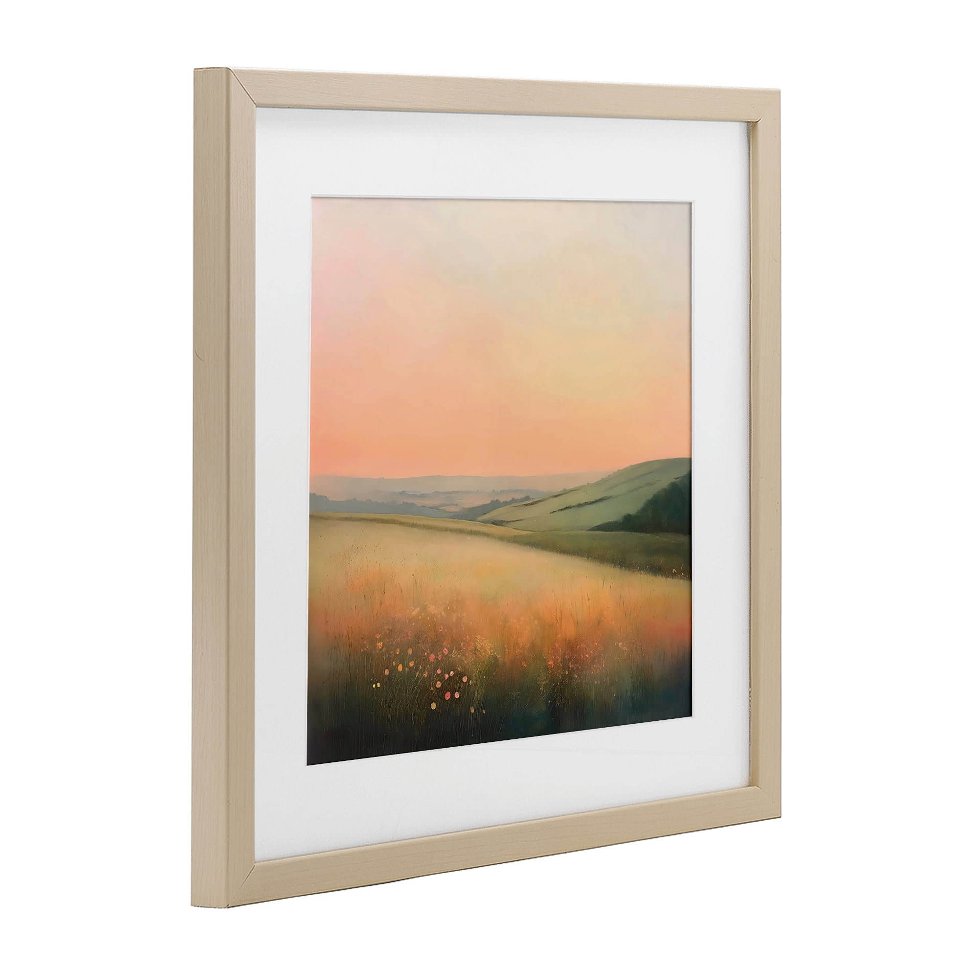 Stupell Industries Sun Coming Up Over Meadow Birch Framed Print Under Glass, design by Creative Studio