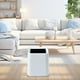 thumbnail image 5 of Mini Desktop Trash Can | Small Square Open Bin for Office, Living Room, Study, Coffee Table Organization | Plastic Waste Container | Multi-Use Storage | White/Gray/Pink/Blue/Black | 5.2x5.2x6 in | 1, 5 of 6