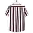 thumbnail image 4 of BOBOGOJP Men's Linen Shirts Short Sleeve Performance Button-Down Shirt,White L, 4 of 4