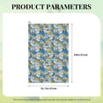 thumbnail image 4 of Kdxio Flower and Sail Boat Pattern Golf Towel (24" X 16") with Carabiner Clip - The Convenient Golf Cleaning Towel, 4 of 8