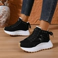 thumbnail image 2 of Women's Boots High Top Lined Thick Sole Height Enhancing Athletic Shoes for Casual Daily Wear, 2 of 9