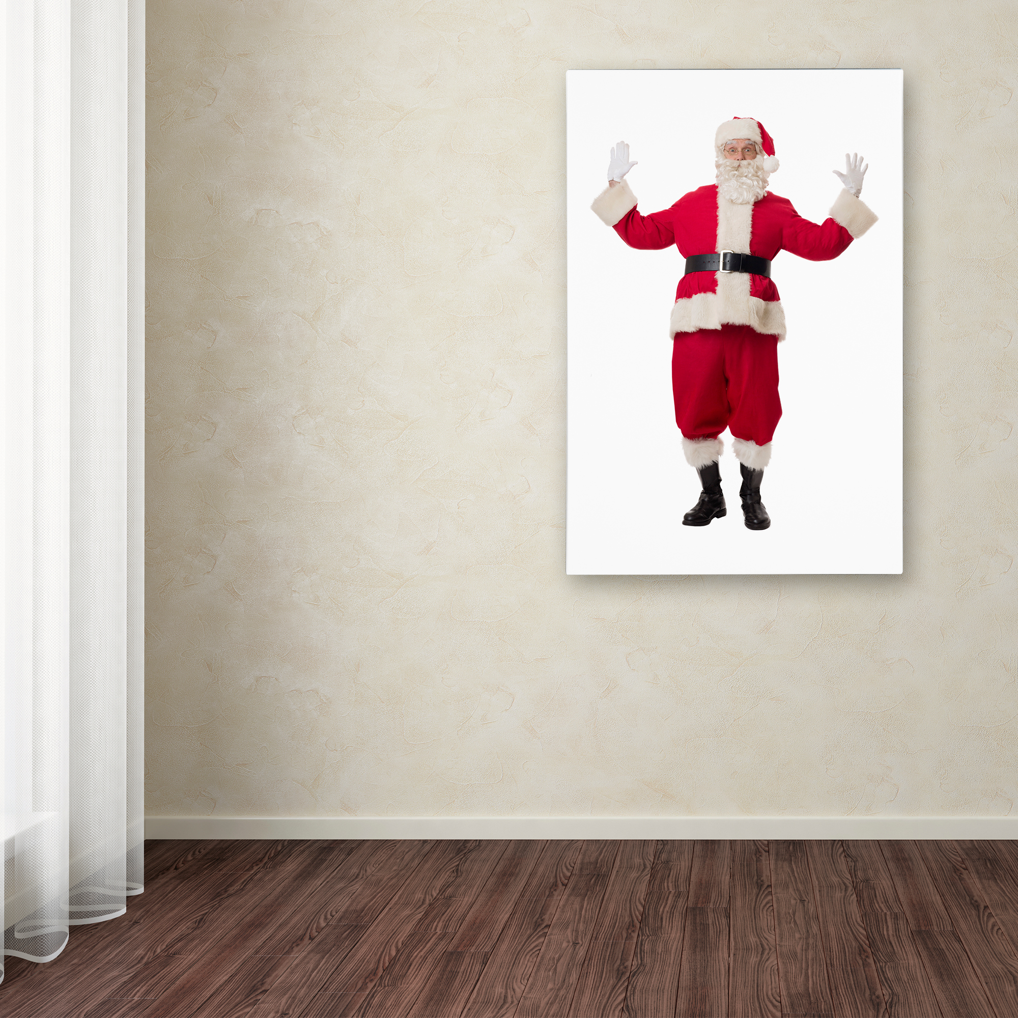 Trademark Fine Art 'Santa-3-14013' Canvas Art by Ed Wheeler