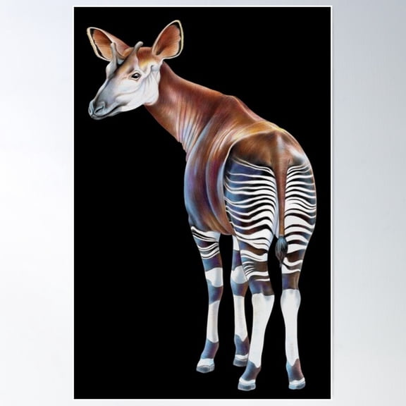 Okapi Poster Wall Art, Modern Wall Decor For Living Room Bedroom, 8x12 UNFRAMED