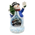 thumbnail image 4 of Muñeco de Nieve Giratorio Navideño, Decoración de Mesa Multiusos, 16,5 × 19,5 × 30 Cm, Accesorio para Dormitorio con Luces, Resina., 4 of 9